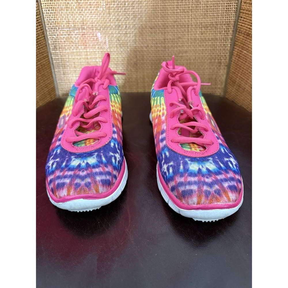 Skechers Skech Appeal Tie Dye Sneakers Youth 6 Women 7.5 8 Memory Foam Flex Sole